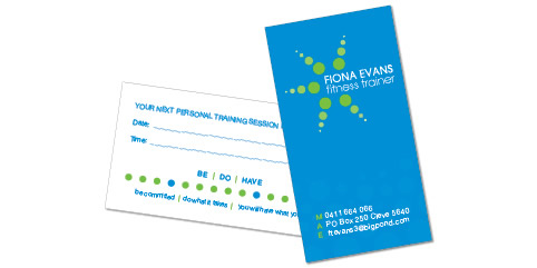 06 - business card - fiona evans fitness trainer