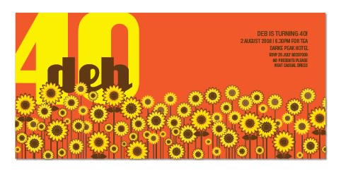 15 - &nbsp;&nbsp;&nbsp;invitation - 40th birthday&nbsp;&nbsp;