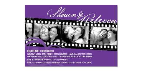 24 - magnet invitations - engagement party